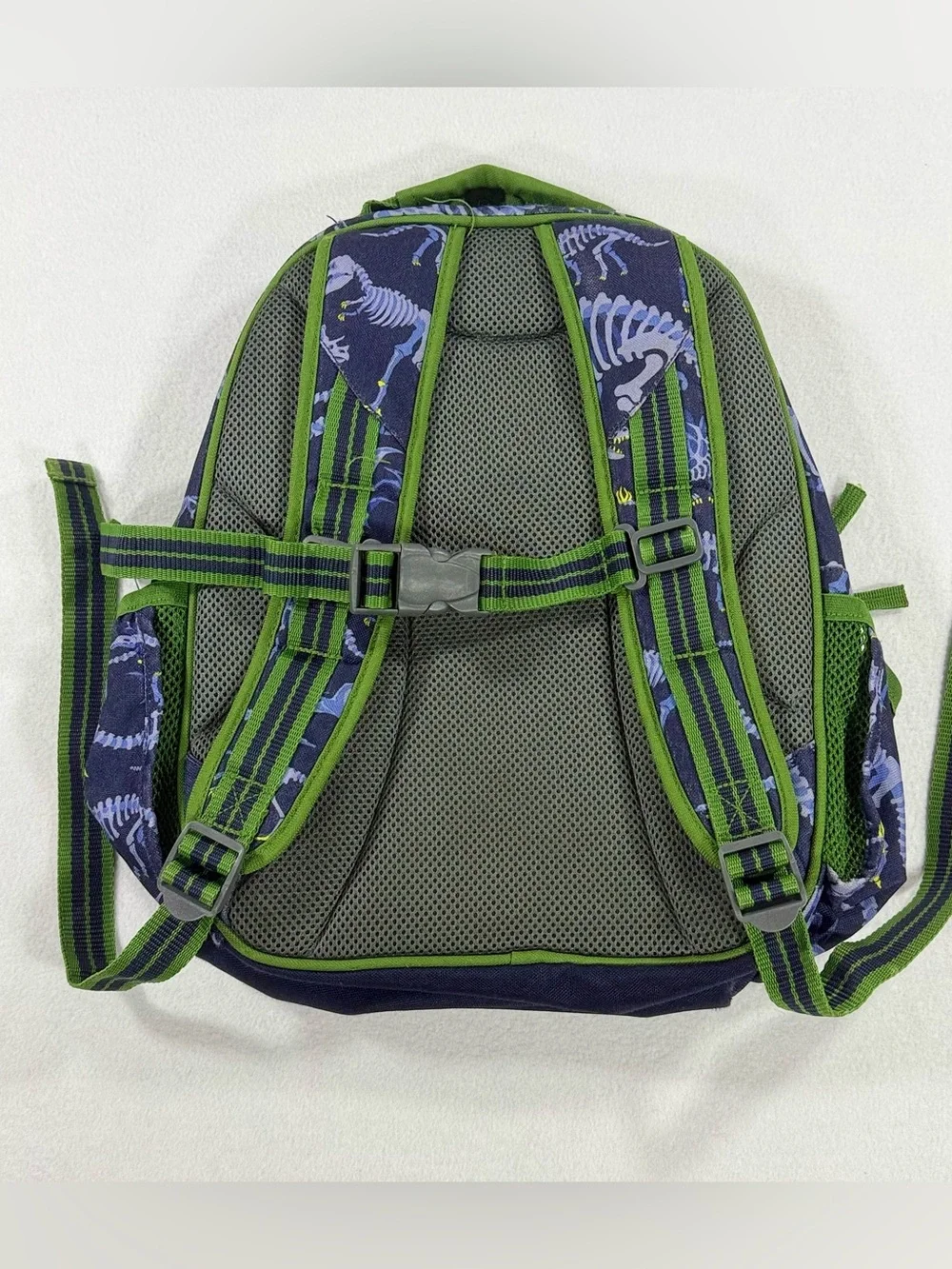 Pottery Barn Kids Mackenzie Navy And Green Dinosaur Bones Backpack Size Small